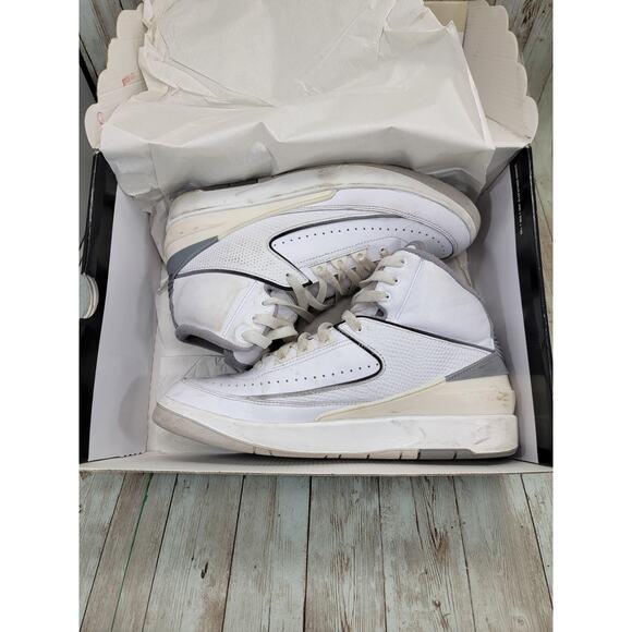 Nike Air Jordan 2 Retro DR8884-100 Men\'s White Cement Grey Sail Size 8 US In Box main image 5